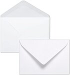 Lot 5 cartes bonne année doré brillant + 5 enveloppes blanches format 14x9cm