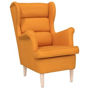 vidaXL Fauteuil jaune foncé 74x84x100 cm tissu
