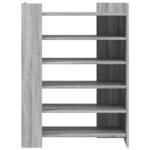 vidaXL Armoire à chaussures Sonoma gris 74 5x37 5x100 cm