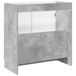 vidaXL Armoire sous évier de salle de bain Gris béton