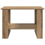 vidaXL Table basse Chêne artisanal 72 x 50 x 50 cm Bois d'ingénierie