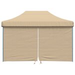 vidaXL Tente de fête Beige 279 x 410 x 315 cm Tissu Oxford