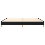vidaXL Cadre de lit sans matelas noir 200x200 cm tissu