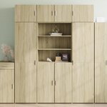 vidaXL Buffet haut chêne sonoma 80x42 5x185 cm bois d'ingénierie