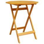 vidaXL Ensemble bistro pliant Pliant 3 Pièces Marron Bois d'acacia massif