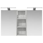 vidaXL Ensemble de Meubles de Salle de Bain 3 Pièces 80 x 10 5 x 50 cm