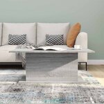 vidaXL Table basse Sonoma gris 102x55 5x40 cm Bois d'ingénierie