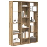 vidaXL Séparateur de pièce/Bibliothèque chêne artisanal 100x24x140 cm