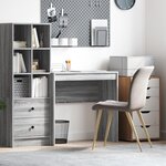 vidaXL Bureau d'écriture Gris sonoma Bois d'ingénierie 80 x 40 x 76 cm