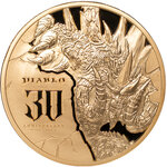 Monnaie DIABLO 30 Anniversaire 1/2 Oz Medaille Or 2026 (PRÉCOMMANDE)