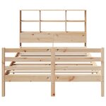 vidaXL Lit bibliothèque sans matelas 140x190 cm bois de pin massif