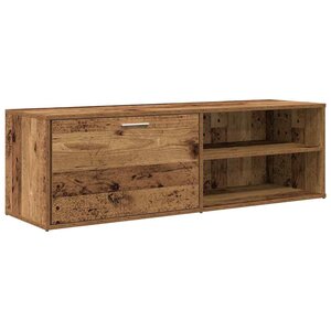 vidaXL Meuble TV vieux bois 120x34x37 cm bois d'ingénierie