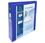 Classeur PP personnalisable Kreacover - 2 anneaux en D 40mm - A4 maxi  bleu x 10 EXACOMPTA