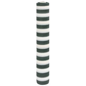 vidaXL Filet brise-vue vert et blanc 1 8x10 m PEHD 195 g/m²
