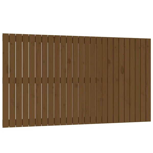 vidaXL Tête de lit murale Marron miel 159 5x3x90 cm Bois massif de pin