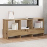 vidaXL Étagère à magazines Chêne artisanal 102 x 30 x 45 cm