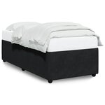 vidaXL Cadre de lit Noir 80x200 cm Velours
