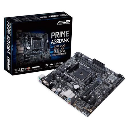 Asus mb prime a320m-k amd a320 emplacement am4 micro atx