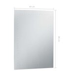 vidaXL Miroir mural à LED pour salle de bains 60x80 cm