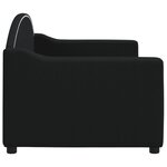 vidaXL Lit de repos noir 80x200 cm tissu