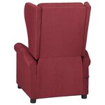 vidaXL Fauteuil de massage Rouge bordeaux Tissu