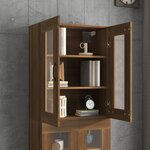 vidaXL Armoire murale suspendue Chêne marron 69 5x34x90 cm