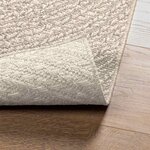vidaXL Tapis ZIZUR crème 240x240 cm aspect de jute intérieur extérieur