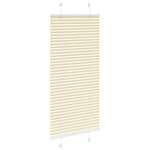 vidaXL Store plissé crème 55x100 cm largeur du tissu 54 4 cm polyester