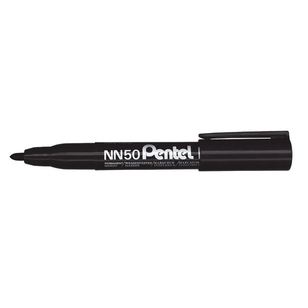 marqueur permanent GREEN-LABEL NN50 Pointe Ogive 1 3 mm Noir x 12 PENTEL