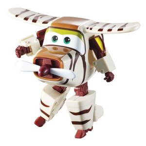 Super wings – transforming bello – avion jouet transformable et figurine robot 12 cm – jouet enfant 3 ans+