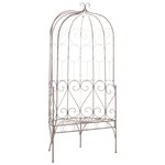vidaXL Banc de jardin 95 cm Fer Marron antique
