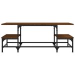 vidaXL Table basse chêne marron 100x50 5x40 cm bois d'ingénierie