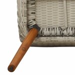 vidaXL Ensemble de salle à manger pour jardin 3 Pièces Gris clair