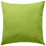 vidaXL Coussin de jardin lot de 2 60 x 60 cm Vert pomme