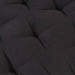 vidaXL Coussin de plancher de palette Coton 120x80x10 cm Noir