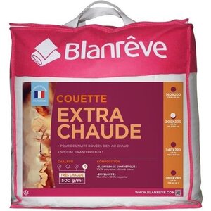 Couette extra chaude en microfibre 200 x 200 cm - Blanc