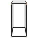 vidaXL Table console Blanc 60x35x75 cm Verre trempé