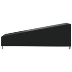 vidaXL Housse de chaise longue noir 203x81x25/63 cm oxford 420D