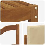 vidaXL Ensemble de canapés d'extérieur 6 pc Naturel et Beige