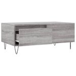 vidaXL Table basse Sonoma gris 90x50x36 5 cm Bois d'ingénierie