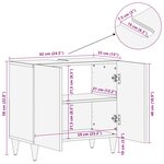 vidaXL Armoire d'évier avec stockage Multicolore 62 x 33 x 58 cm