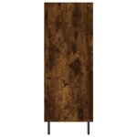 vidaXL Armoire à étagères chêne fumé 69 5x32 5x90 cm bois d'ingénierie