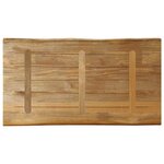 vidaXL Dessus de table bord vivant 100x60x3 8 cm bois de manguier brut