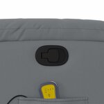 vidaXL Fauteuil de massage inclinable gris similicuir