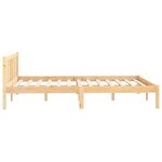 vidaXL Cadre de lit sans matelas bois massif 160x200 cm