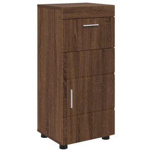 vidaXL Cabinet de salle de bain TULUM Chêne marron 37 x 31.5 x 82 cm