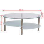 vidaXL Table basse avec design exclusif Blanc