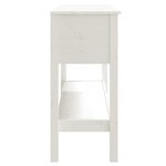 vidaXL Table console Blanc 100x35x75 cm Bois massif de pin