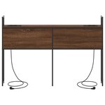 vidaXL Tête de lit de rangement Chêne marron 120 cm Bois d'ingénierie