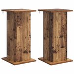vidaXL Support de Plante 2 pc Bois ancien 30 5 x 30 x 60 5 cm